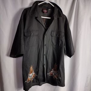 Dragonfly Roadhouse embroidered shirt